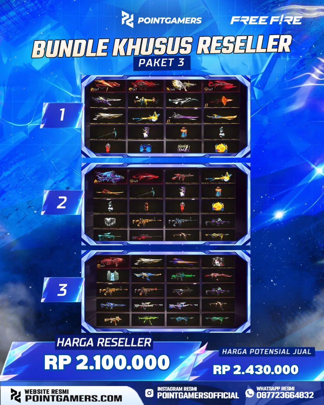 BUNDLE FF AUTO BOOYAH 1