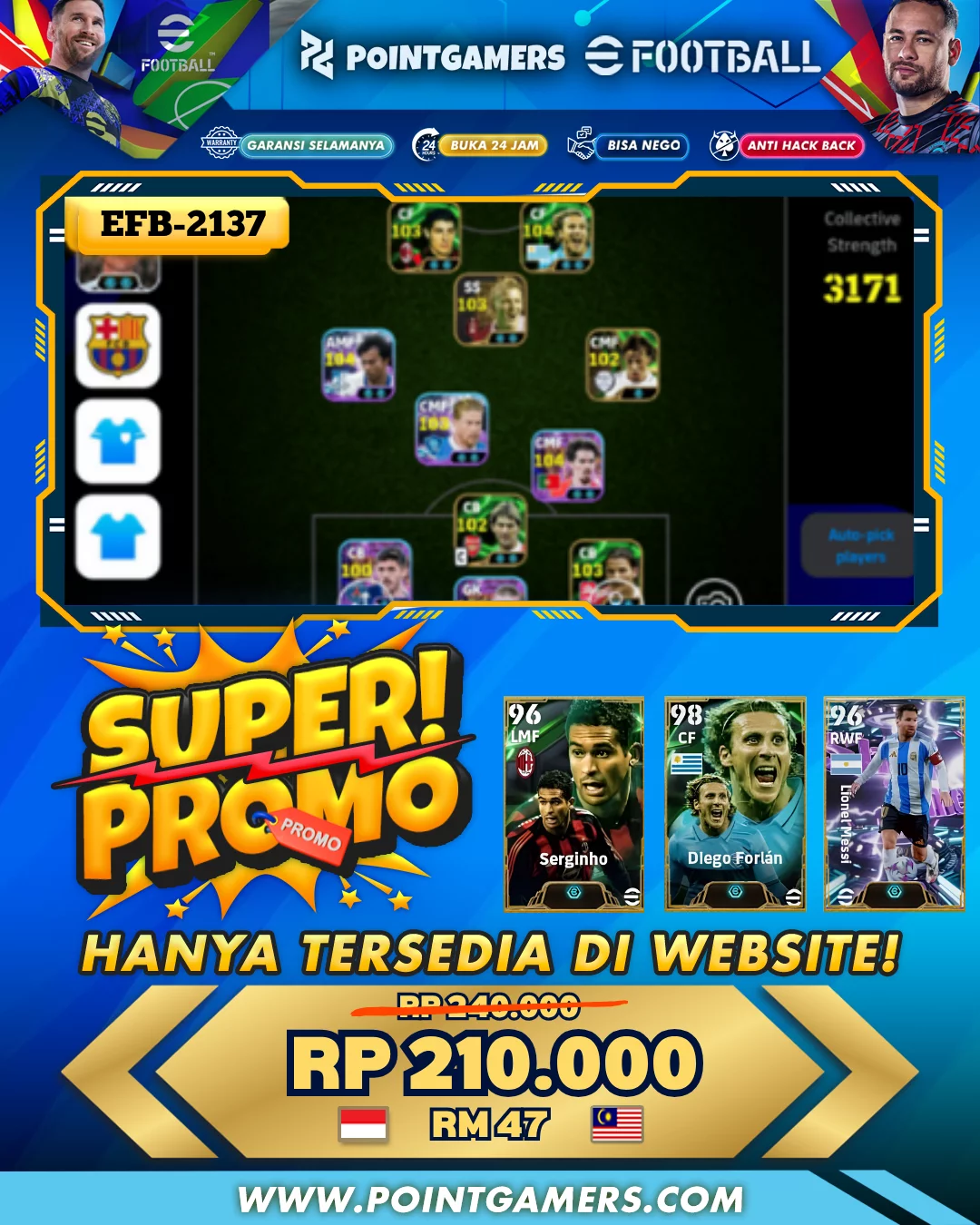 PROMO DIEGO FORLAN 98 1