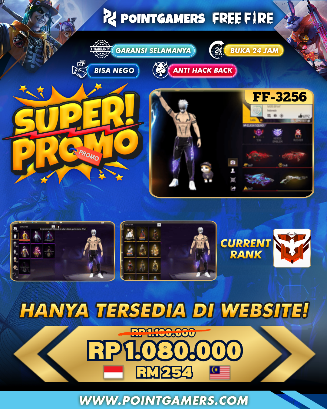 PROMO EVO 3 MAX 2, SG 2 PAROT DAN LUMUT 1