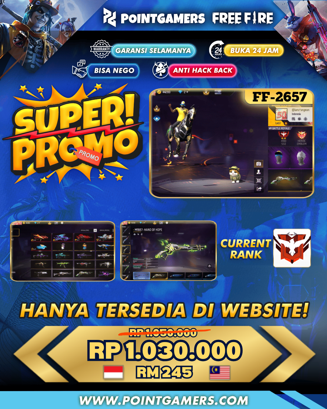 PROMO 6 EVO 2 MAX TW 4, SG2 LUMUT 2RASA 1