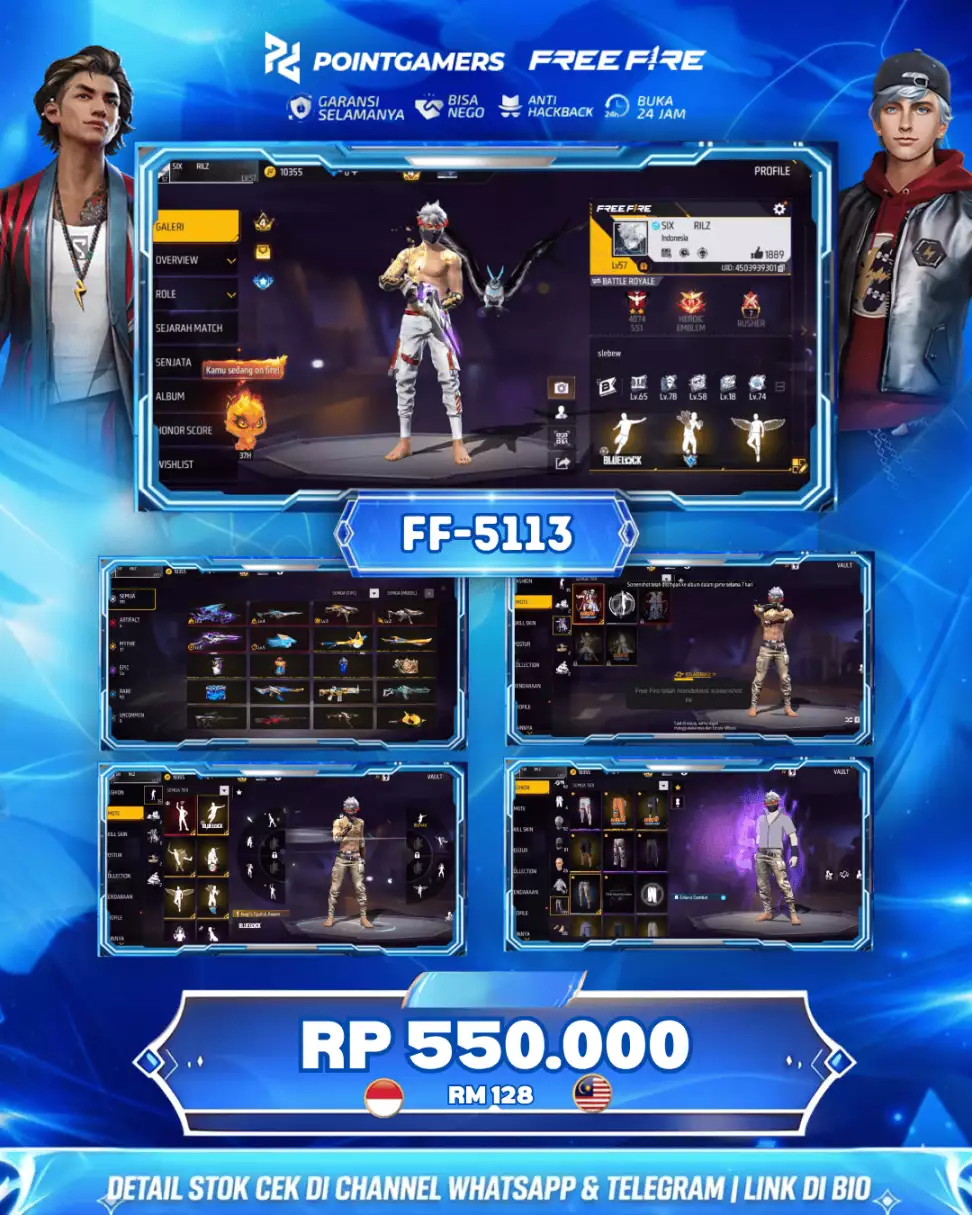 EVO 6 MAX 1, SG 2 EVO MAMBA PELURU SUCI BUNNY 1