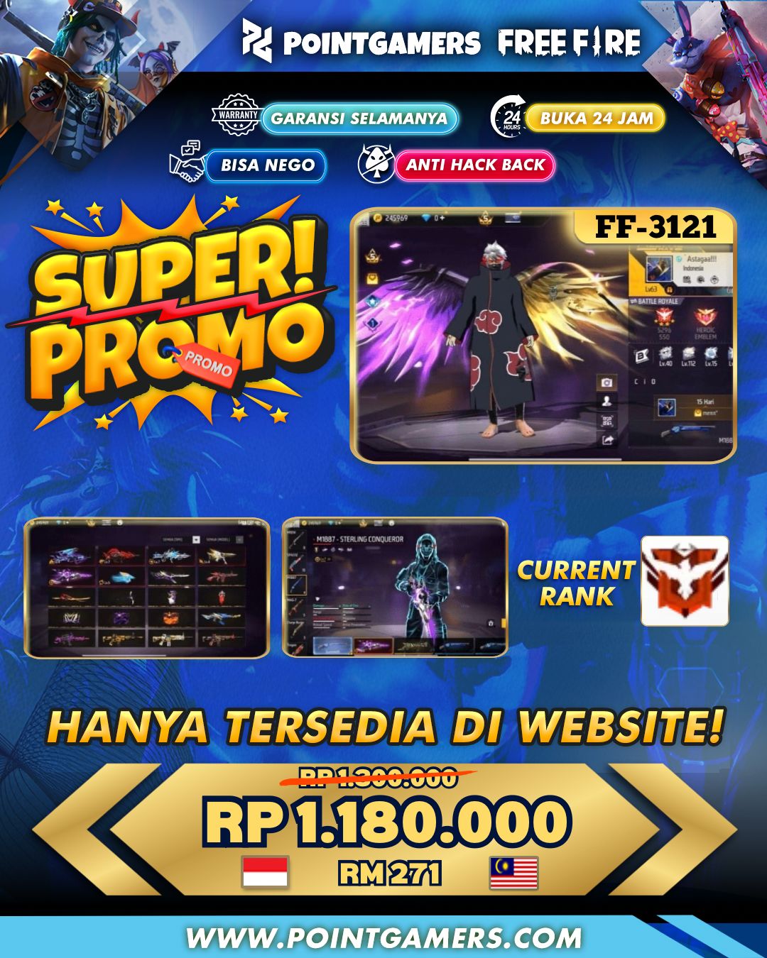 PROMO BUNDLE HITACHI, SG 2 EVO 1