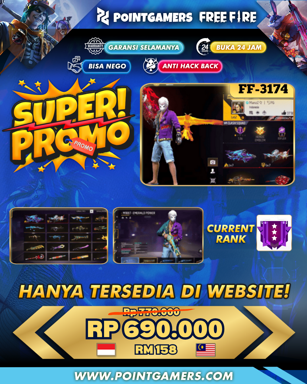 PROMO 1 EVO GUN MAXXX, SG 4 RASA 1