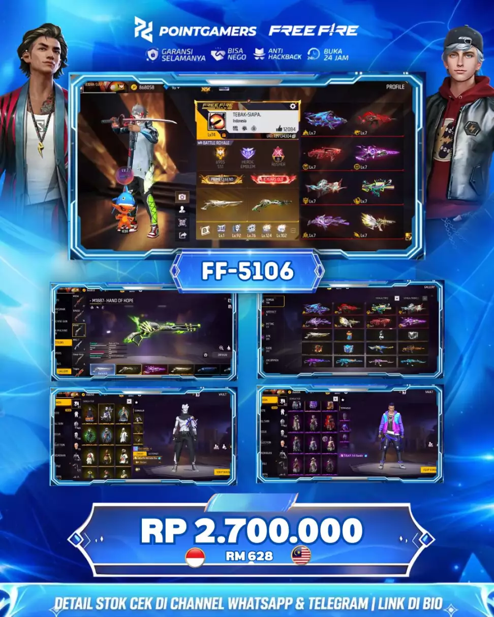 EVO : 8 MAX, SG2 : 5 RASA EVO, LUMUT, GURUN, MAMBA, BUNNY 1