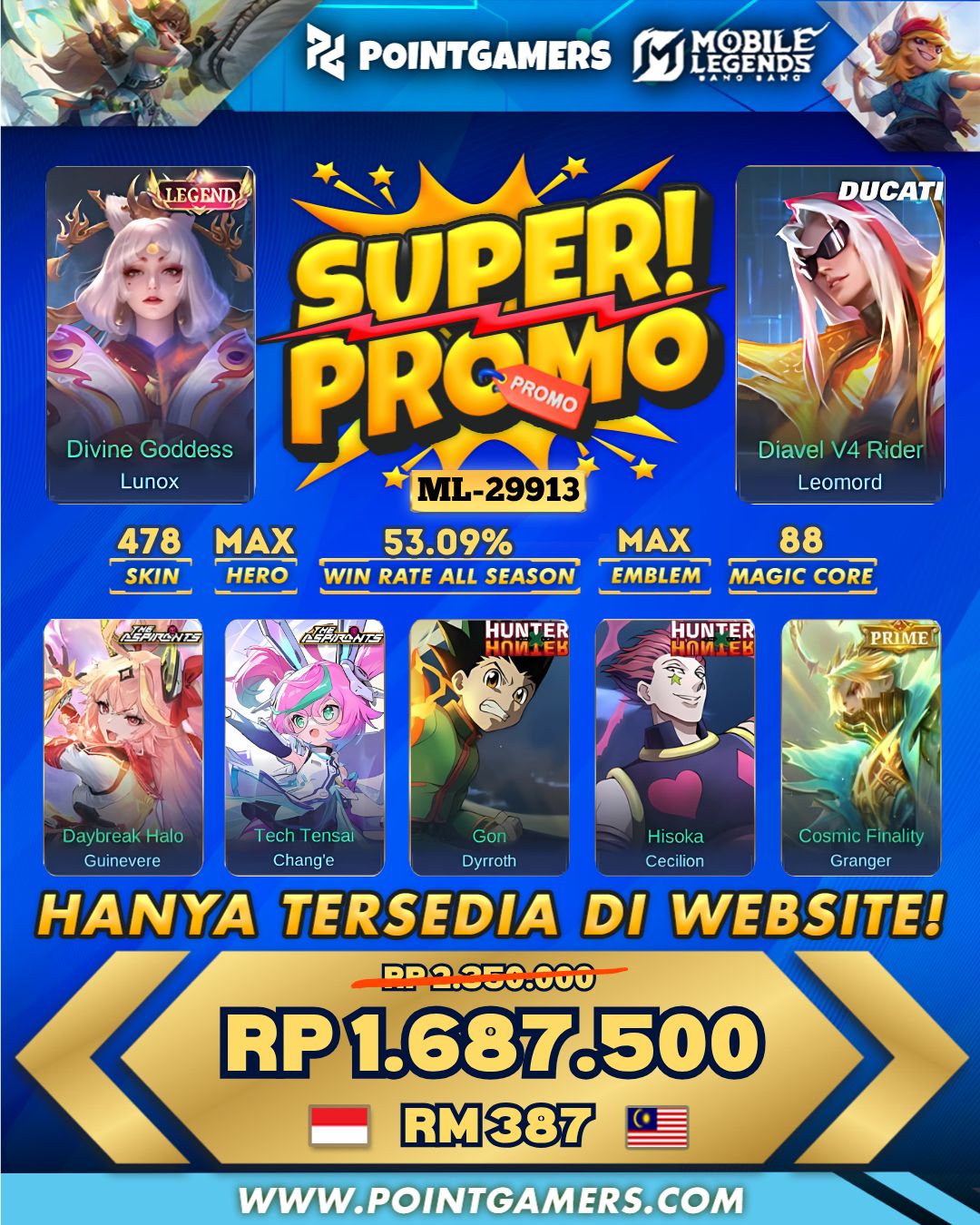 PROMO LUNOX LEGEND, LEOMORD DUCATI 1