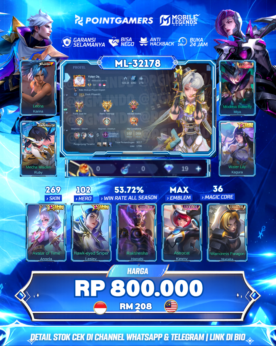 MIYA LEGEND, RUBY ASPIRANTS 1