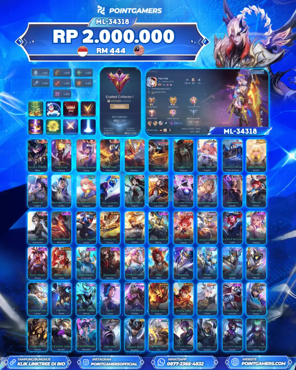 FRANCO LEGEND, FANNY LEGEND, GRANGER LEGEND, MIYA LEGEND 1