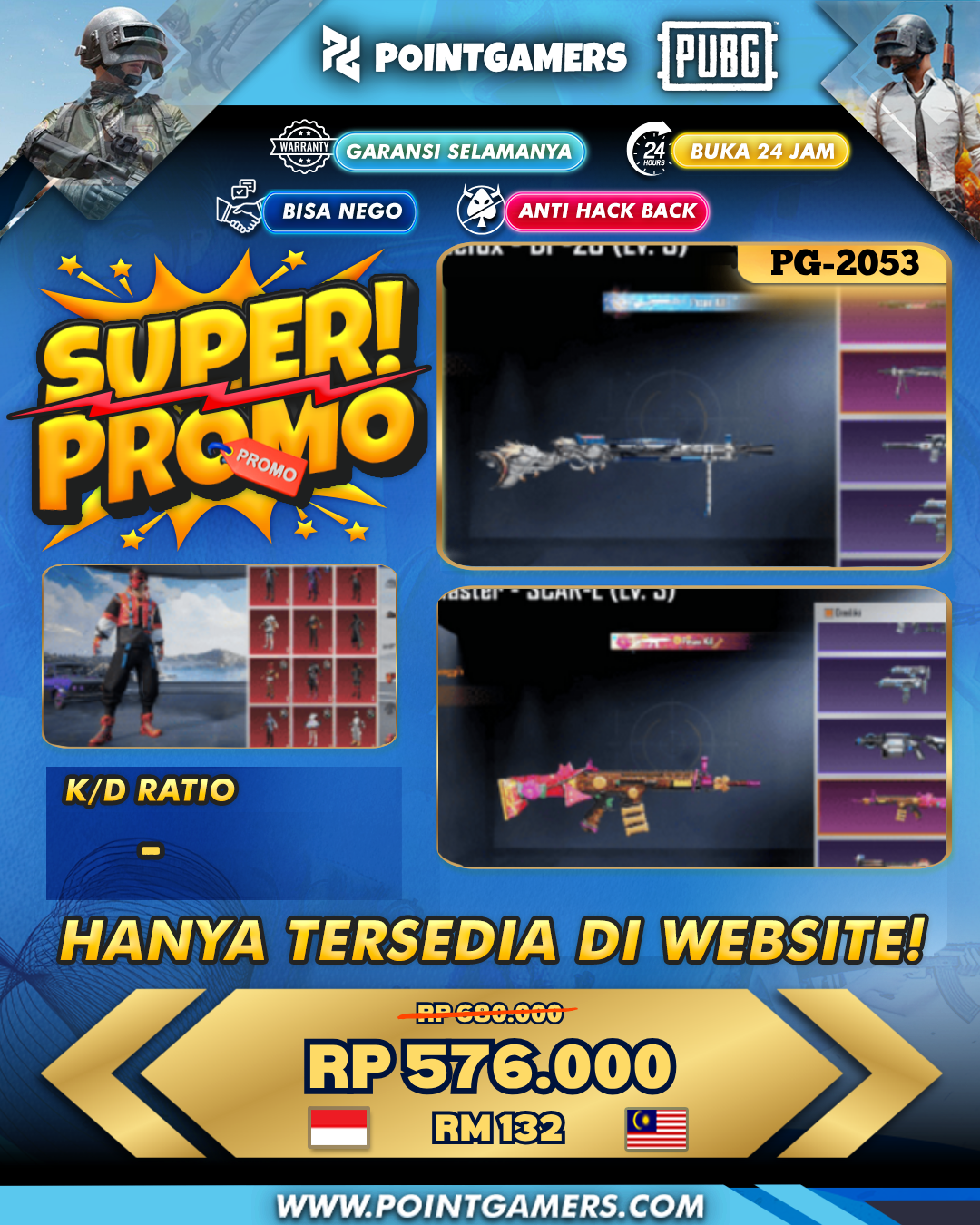 PROMO AWM FIELD COMANDER LV 3, UMP BIT BLAST LV 4 1