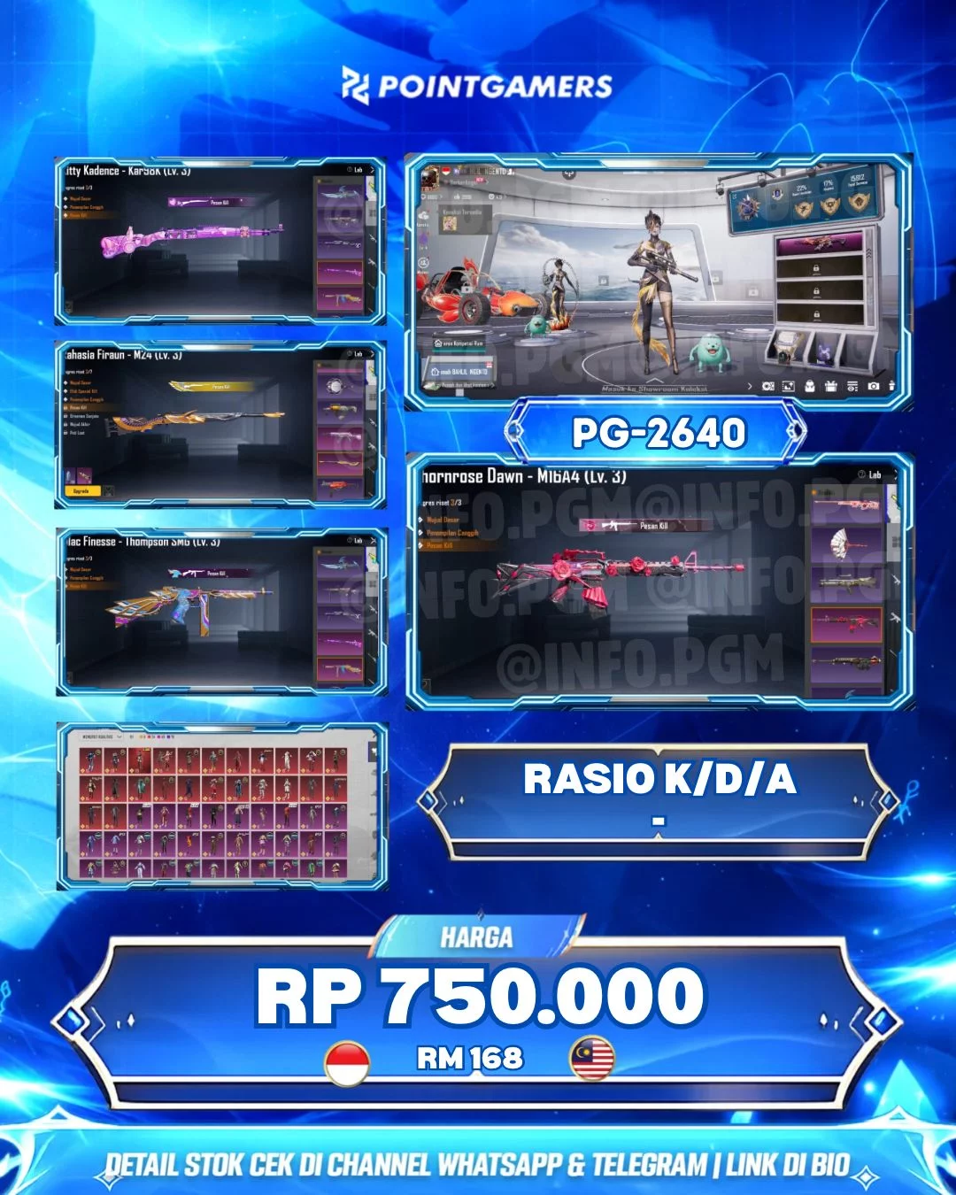M16A4 THORN ROSE DAWN LV 3, KAR 98K KITTY KADRNCE LV 3 1