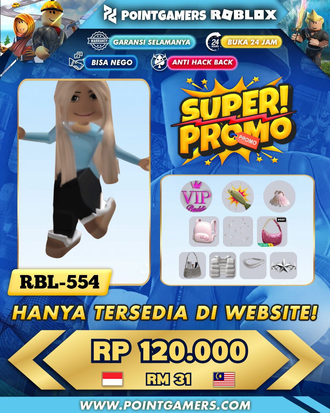 PROMO CHIBI DOLL GIRL, PINK LUXURY PURSE 1
