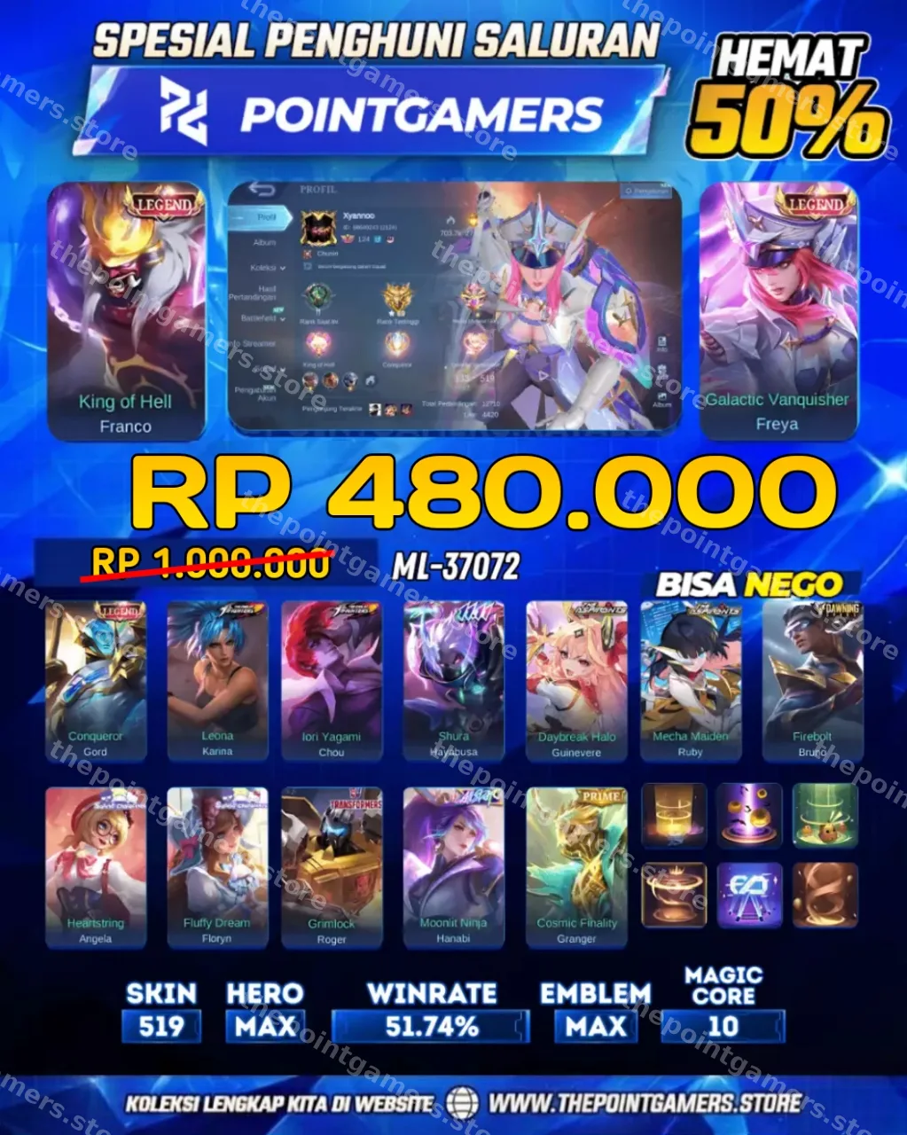 FRANCO LEGEND, FREYA LEGEND 1