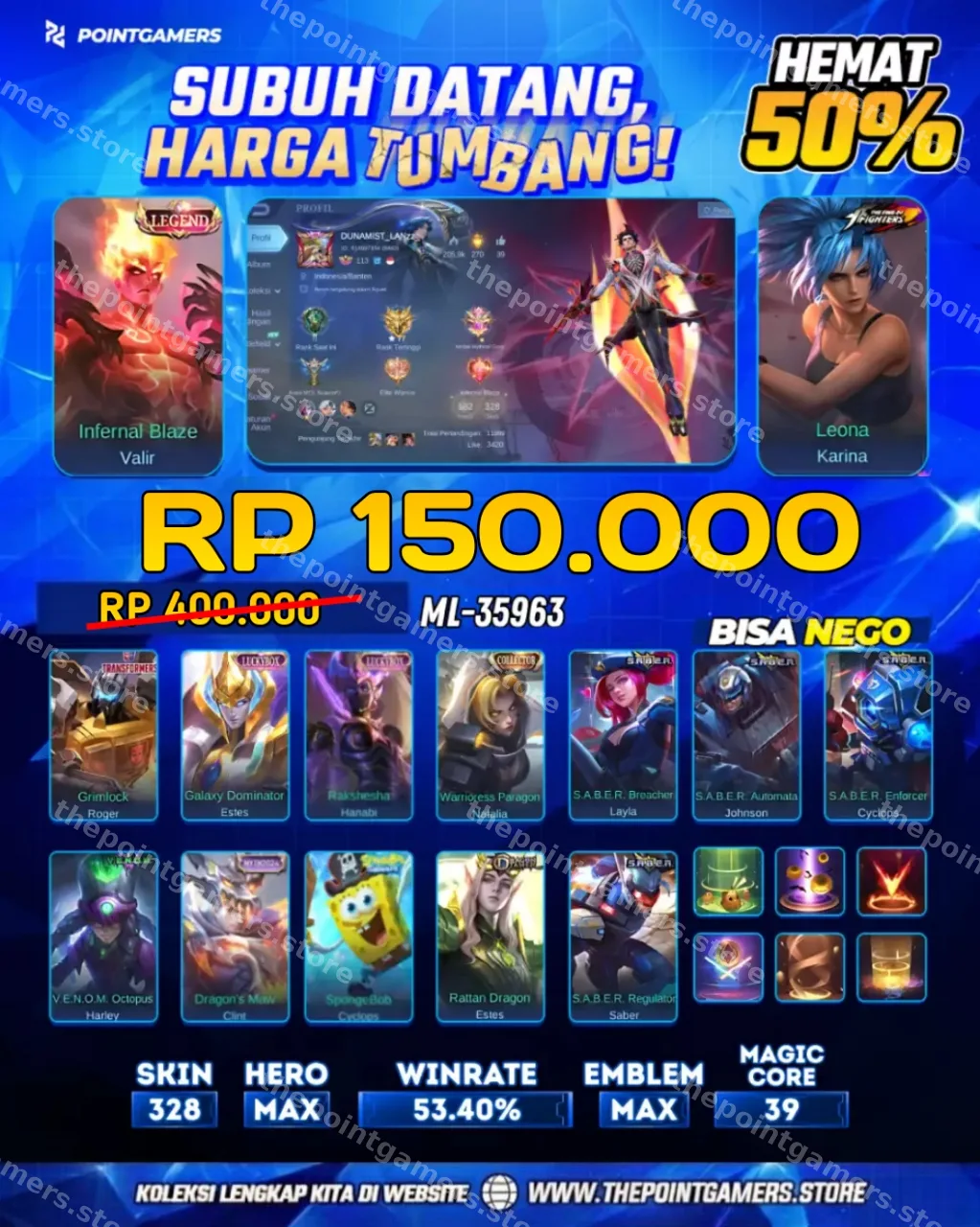 VALIR LEGEND, KARINA KOF 1