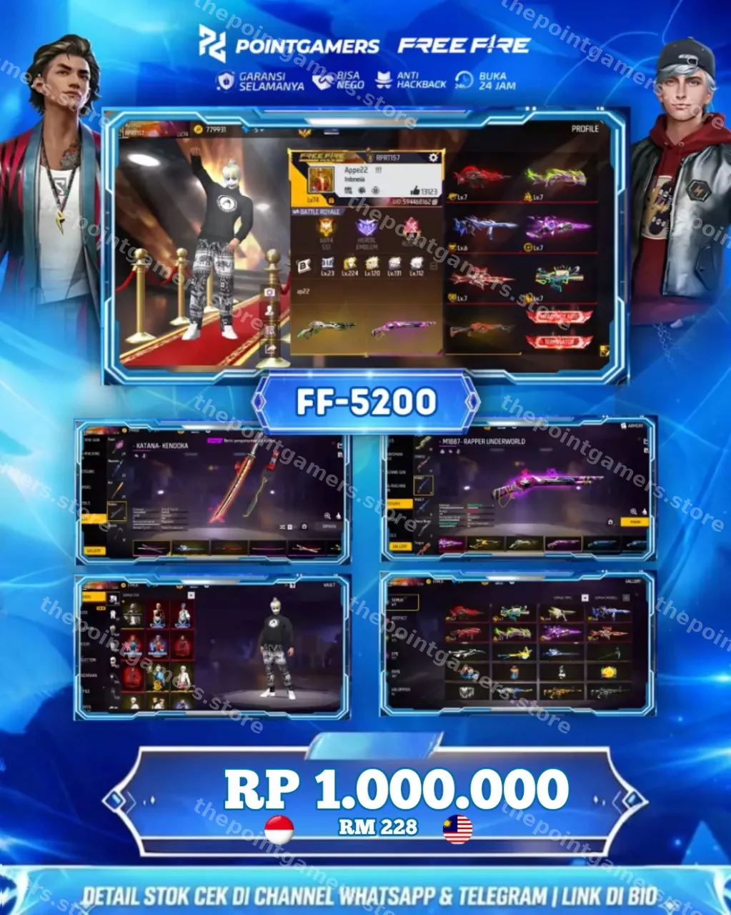 EVO : ADA 8 , MAX 5 OTW 6, SG2 : 6 RASA,UNGU, EVO, LUMUT, GOLDEN, MAMBA, BUNNY 1