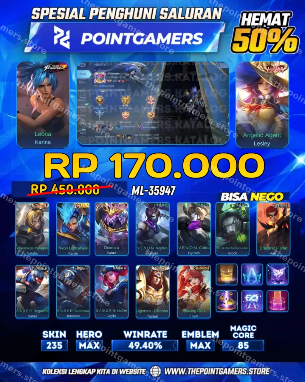 KARINA KOF, LESLEY LEGEND 1
