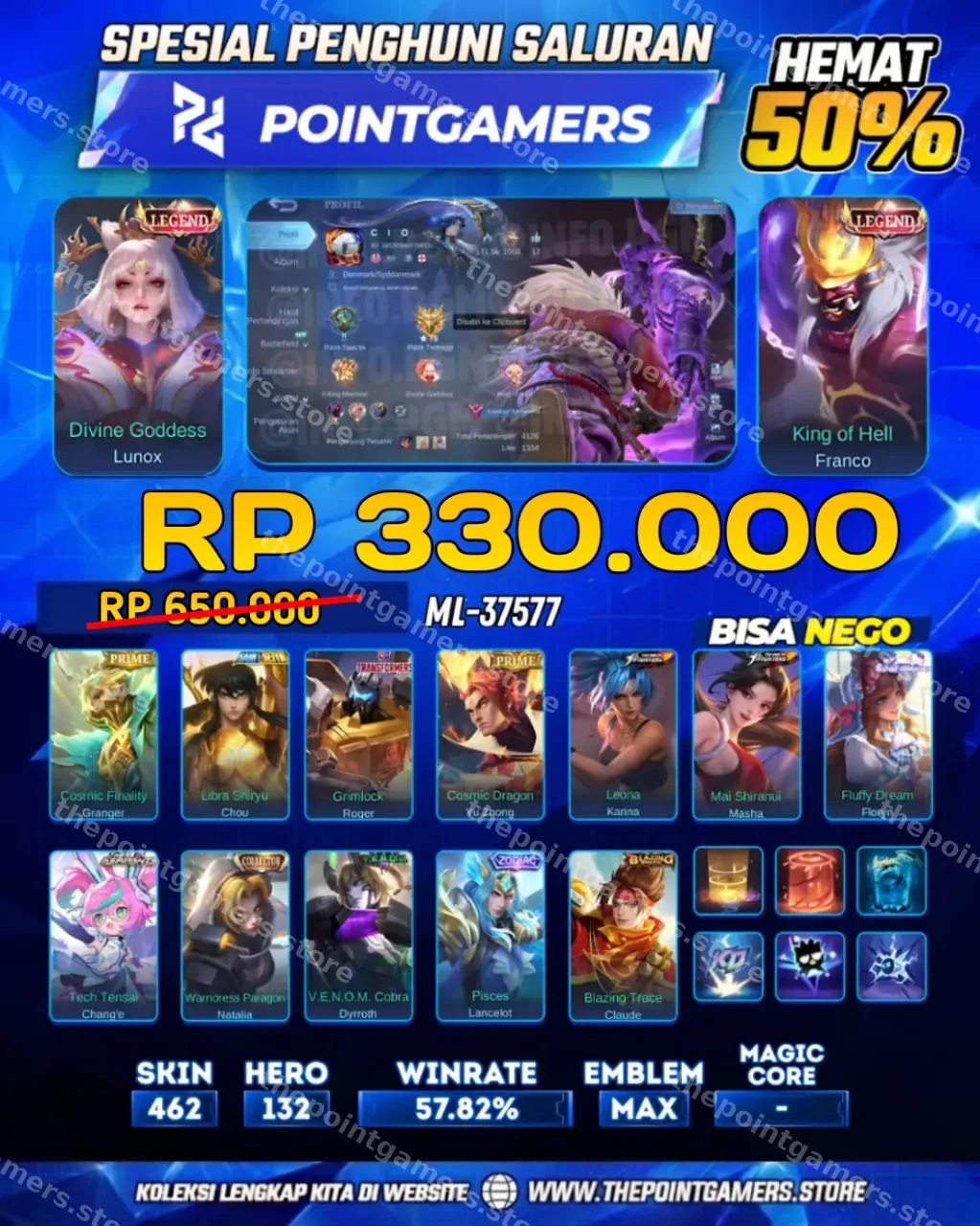 LUNOX LEGEND, FRANCO LEGEND 1
