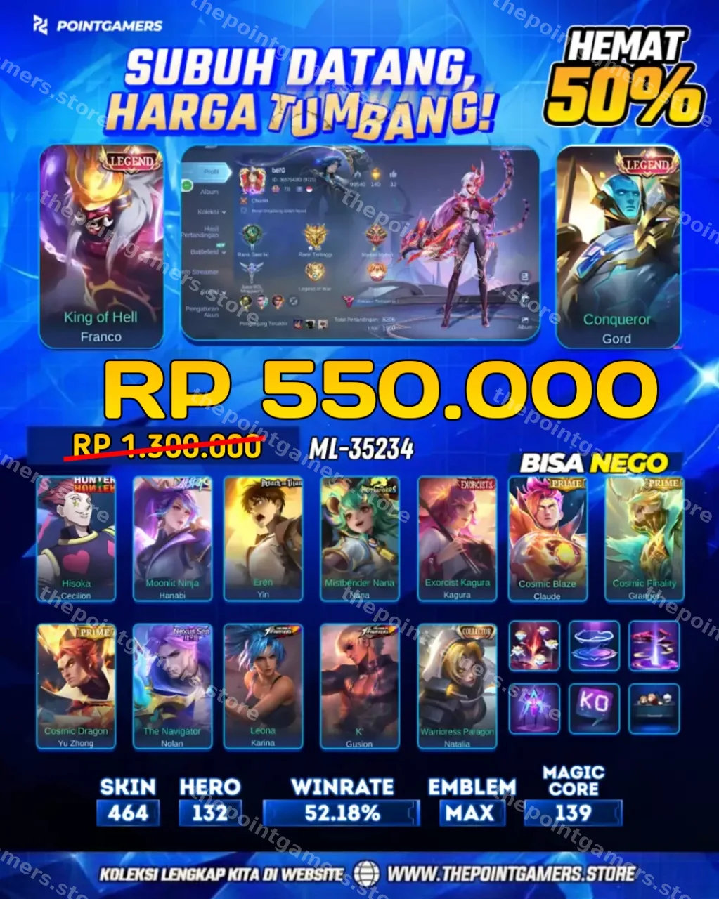 FRANCO LEGEND, GORD LEGEND 1