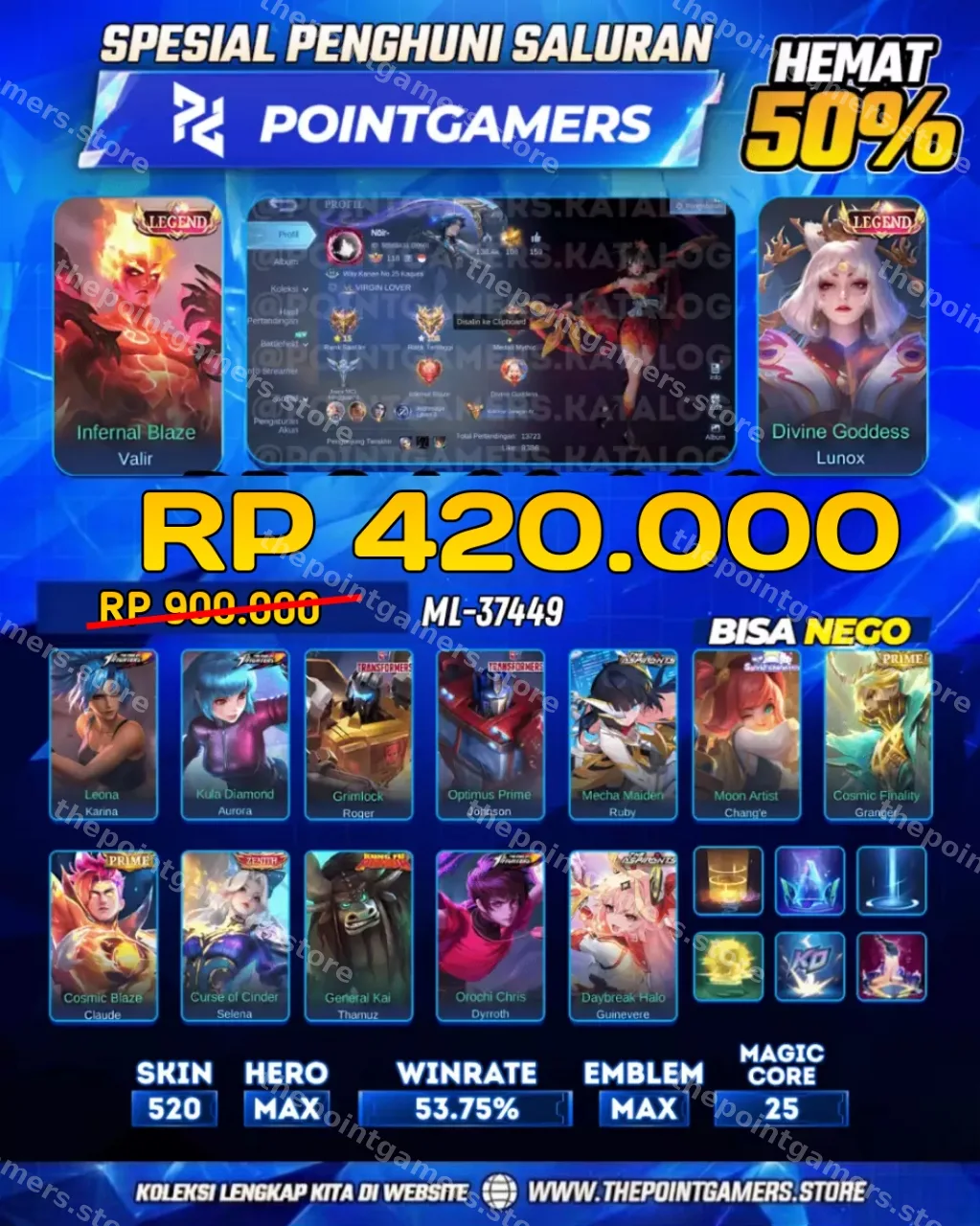 VALIR LEGEND, LUNOX LEGEND 1