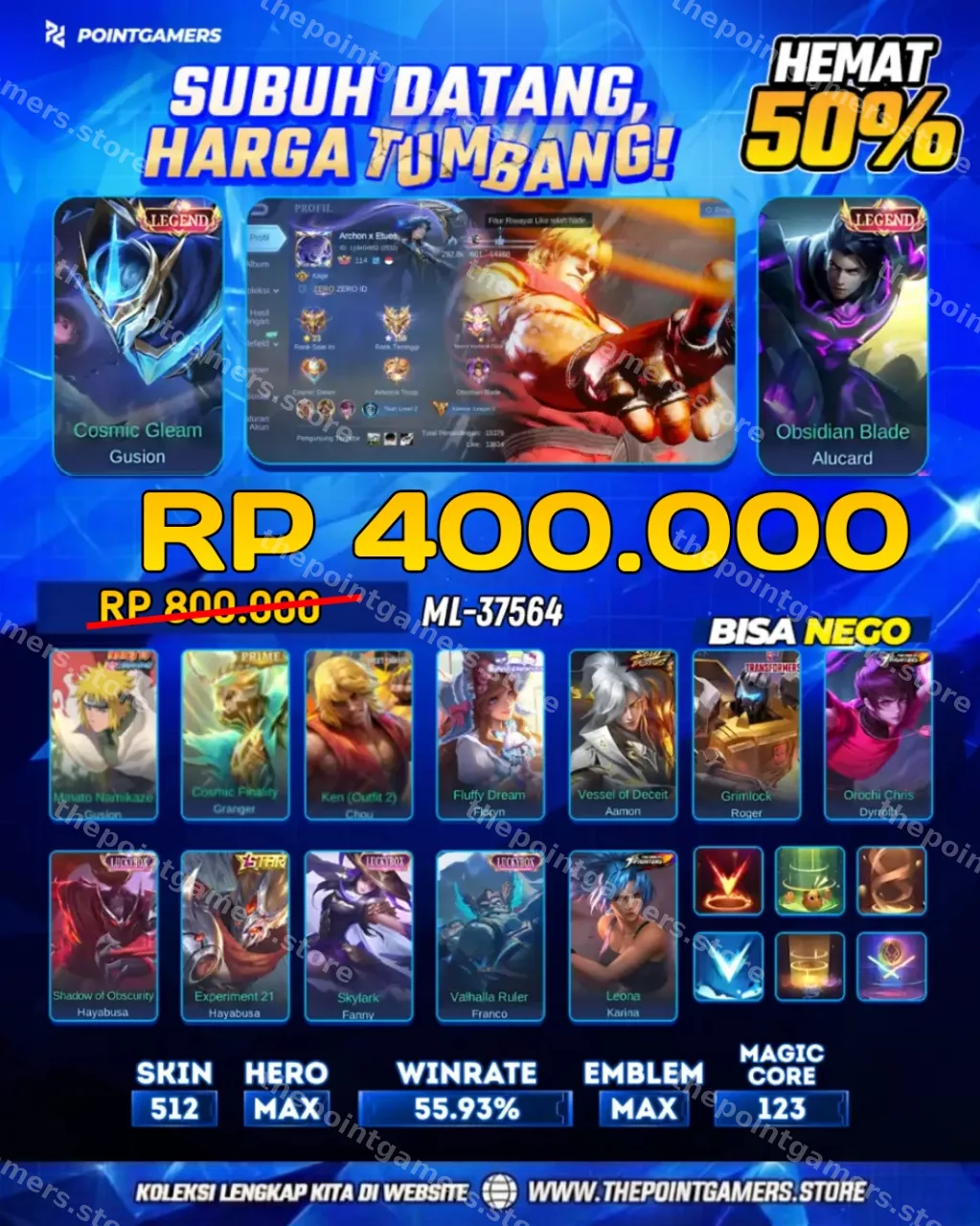 GUSION LEGEND, ALUCARD LEGEND 1